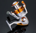 All-Metal Head Spinning Reel, Gold, Sizes 2000–7000 – product photo