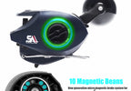 All-Metal Baitcasting Reel, Wide Body Gray, Left/Right Hand – product photo