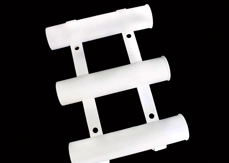 ABS Boat Fishing Rod Holder, Black or Clear White – product photo