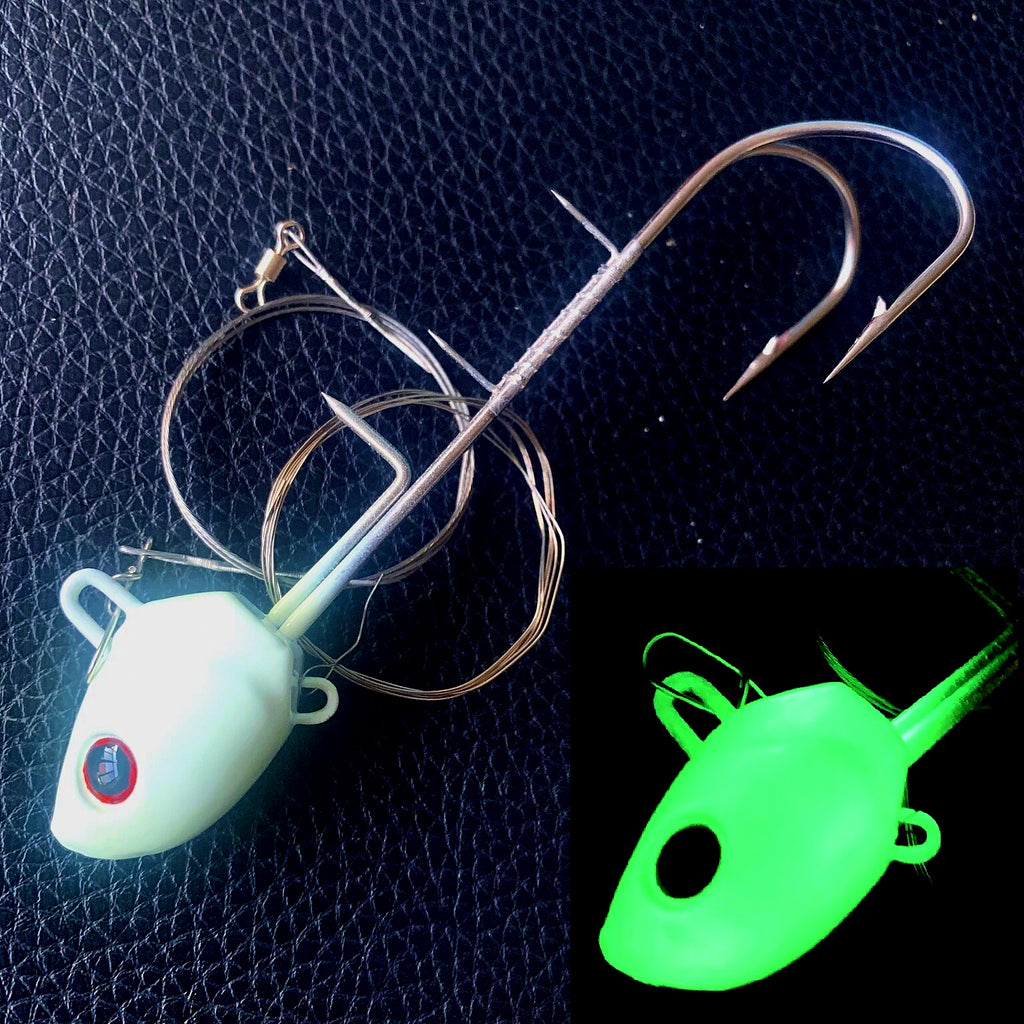 Glow Hairtail Jig, Double or Treble Hook, 15–300 g (0.5–10.6 oz)