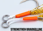 Single Jig Hook for Metal Jigs, High-Carbon Steel, Barbed – product photo