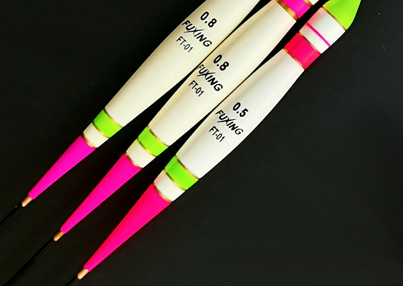 Balsa Wood Upright Sea Fishing Float, Glow Stick Compatible – product photo