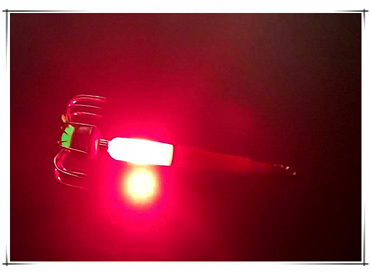 Glow Squid Jig, Tube Style Lure, Yellow or Red Glow – product photo