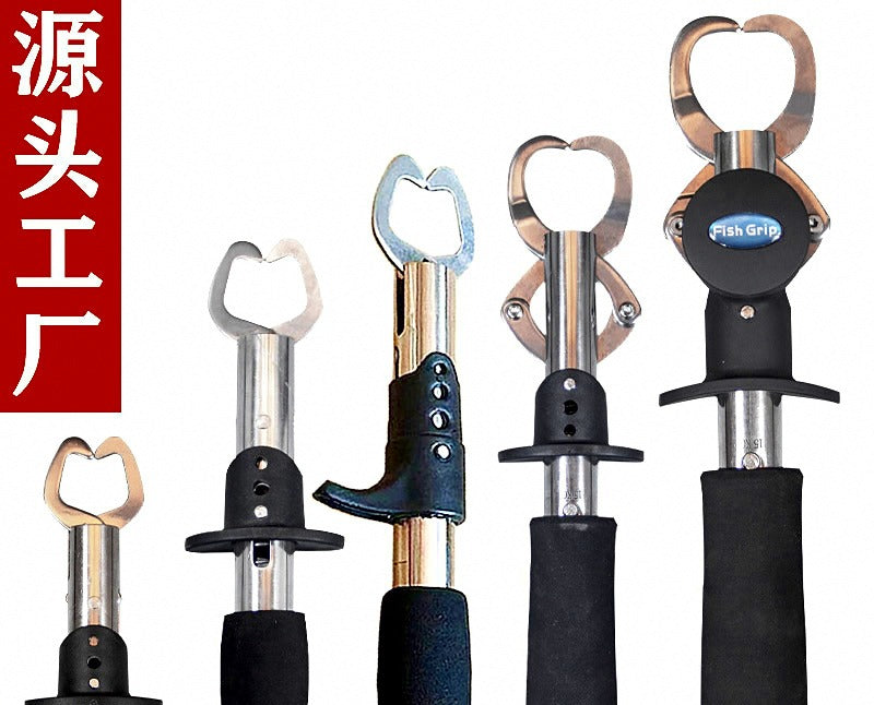 Stainless Steel Fish Gripper Set with Pliers and Lanyard – product photo