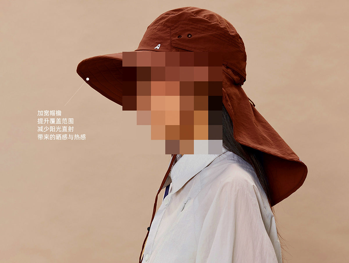 UPF 50+ Sun Bucket Hat, Wide Brim, Foldable Fishing Hat – product photo