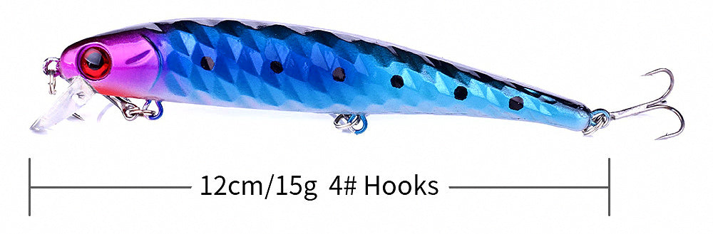 Floating Pencil Lure, 12 cm 15 g (0.5 oz), Size 4 Hooks – product photo