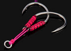 Double Assist Hooks for Jigs, Barbed, 2 Pack, Sizes 1/0–5/0 – product photo