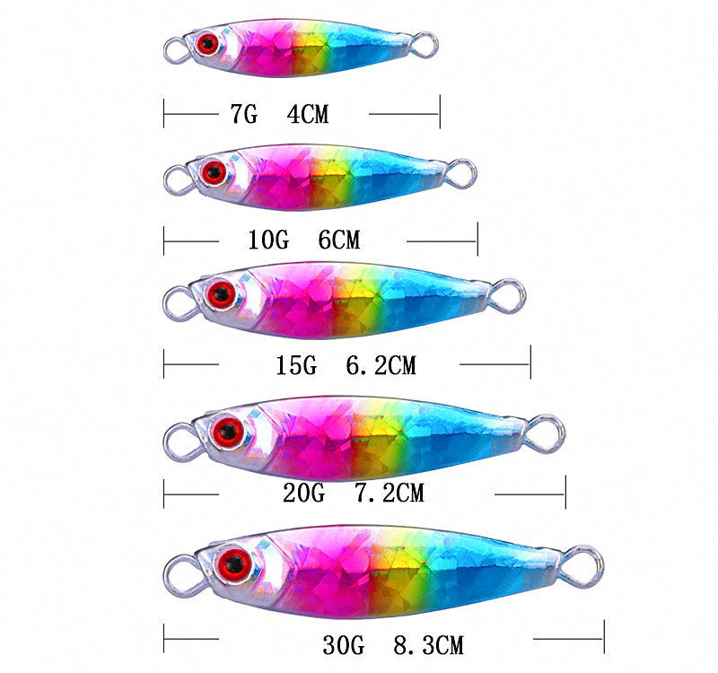 Metal Casting Jig with Feather Hook, 7–30 g (0.25–1.06 oz) – product photo