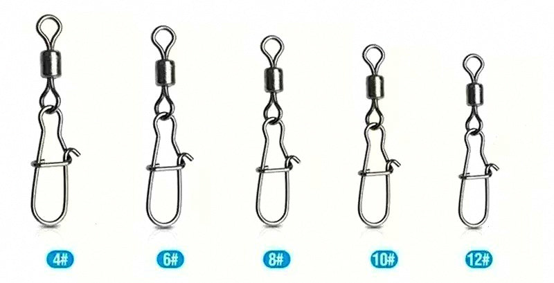 Stainless Steel Swivel & Safety Snap Kit, 50 or 100 pcs – product photo