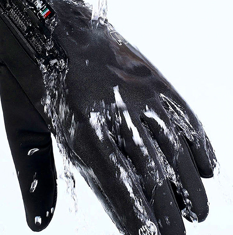 Waterproof Fleece-Lined Fishing Gloves, 2 Fingers Exposed