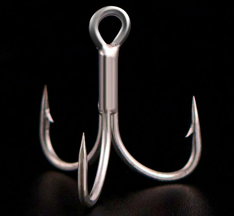 Treble Hooks, 5X Strong, Rust-Resistant, 20 or 50 Pack – product photo