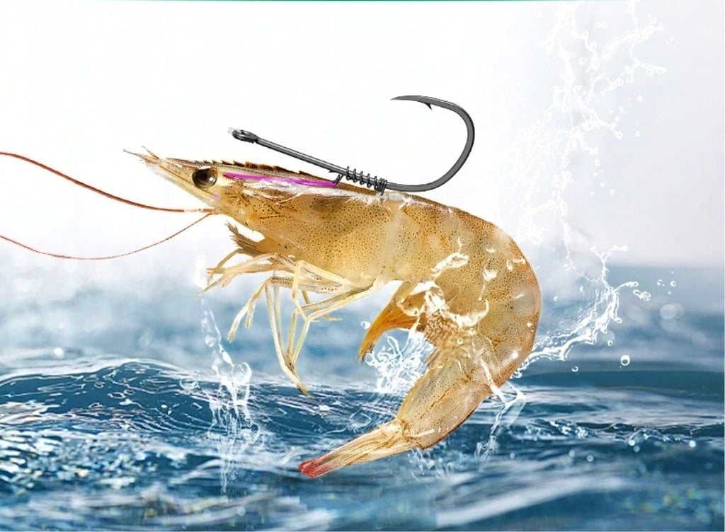 Spring Live Shrimp Hook, Pre-Tied Rig, Sizes 2–12 & 1/0–6/0 – product photo