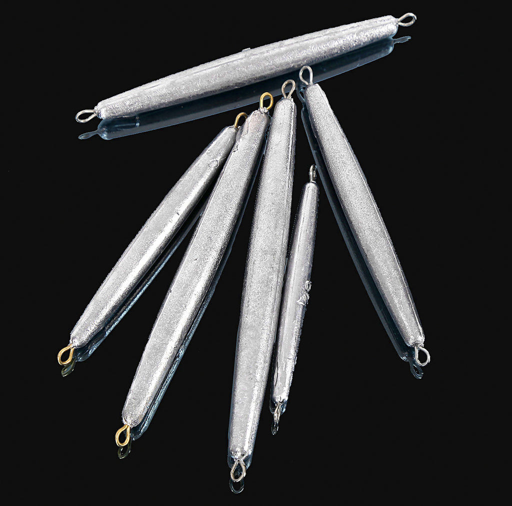Long Cylinder Sinker, Double Eye Ring, 1–3.5 oz (30–100 g) – product photo