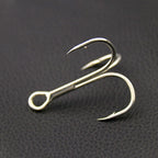 Reinforced Treble Hooks, High-Carbon Steel, 10 Pack – product photo