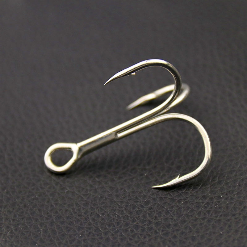 Reinforced Treble Hooks, High-Carbon Steel, 10 Pack – product photo