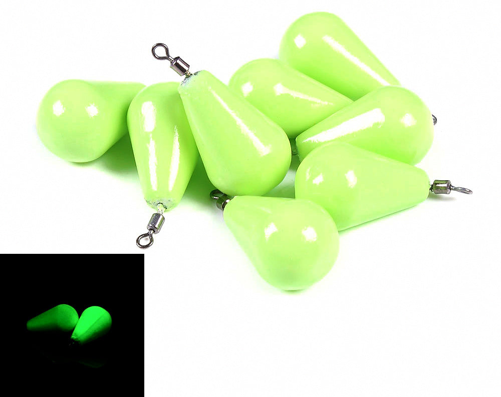 Glow Teardrop Sinker, 0.4–4.9 oz (11–140 g) – product photo
