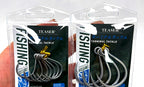 High Carbon Steel Barbed Single Hooks, Sizes 2/0–7/0 – product photo
