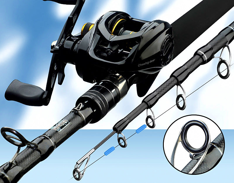 Telescopic XH Lure Rod, Carbon, 5-Section, 2.1–2.4 m (6.9–7.9 ft) – product photo