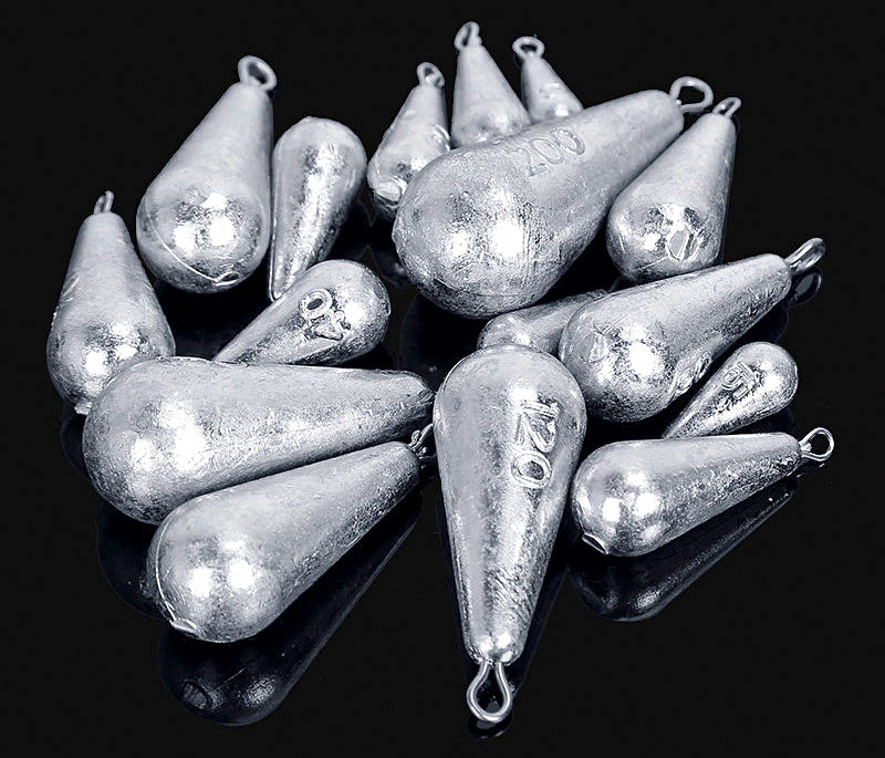 Teardrop Sinker with Eyelet, 0.35–8.82 oz (10–250 g) – product photo