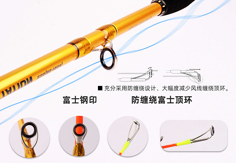 Telescopic Boat Rod, Pistol Grip, 1.7–2.3 m (5.6–7.5 ft) – product photo