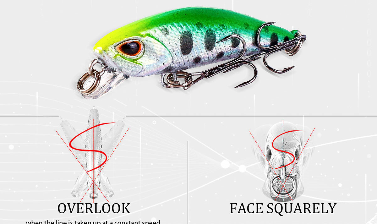 Micro Sinking Minnow Lure, 4.5 cm (1.8 in), 3.5 g (0.12 oz) – product photo