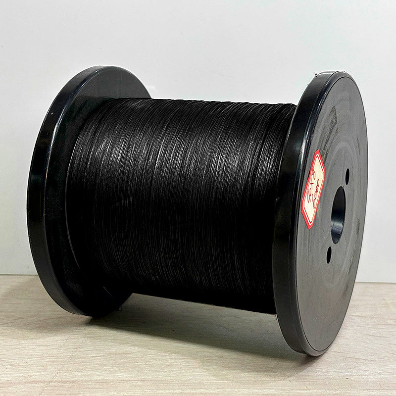 Semi-Stiff 8-Strand PE Braid Leader Line, Black – product photo