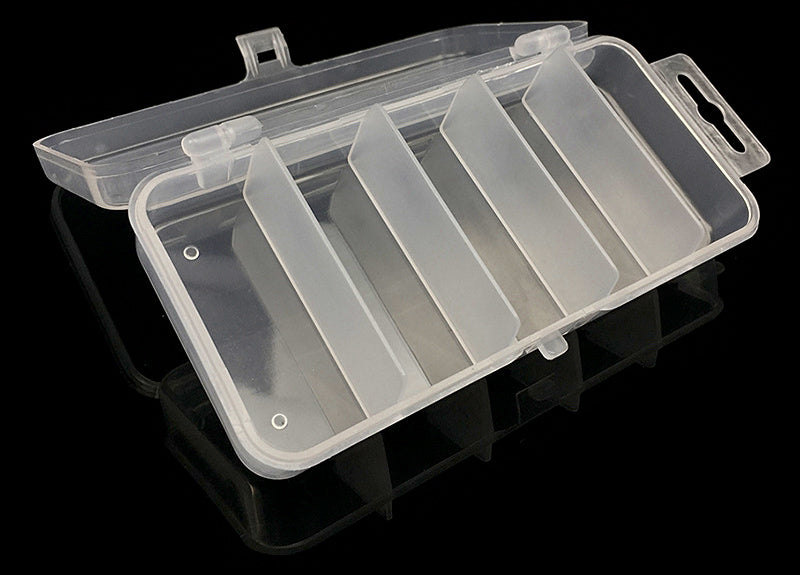 Clear Plastic Lure & Tackle Box, 13.3 x 6.2 x 2.5 cm (5.2 in) – product photo