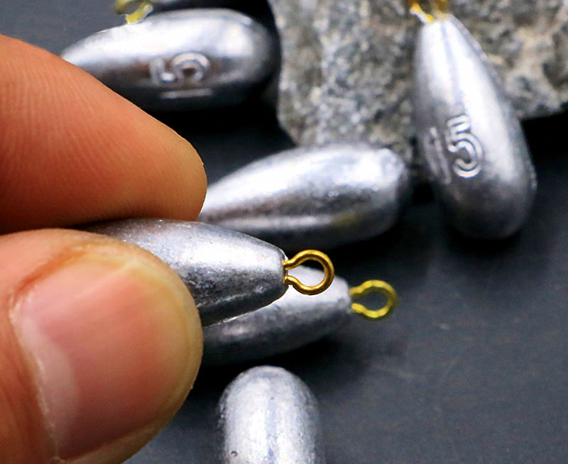 Teardrop Lead Sinker with Ring, 0.35–105.8 oz (10–3000 g) – product photo