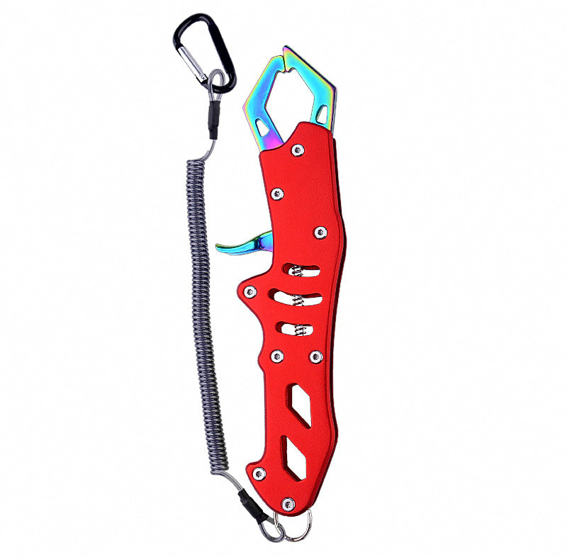 Fish Gripper Tool, Stainless Steel and Aluminum Alloy, Long Handle – product photo