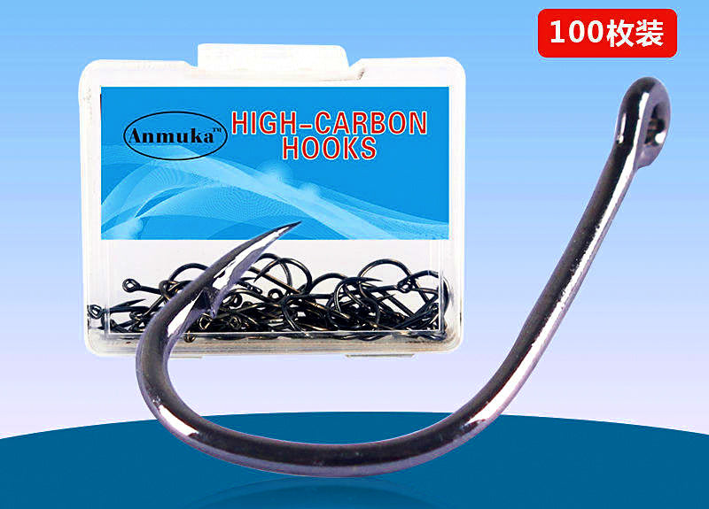 Iseni Barbed Eyed Fishing Hooks, Sizes #3–#16 – product photo