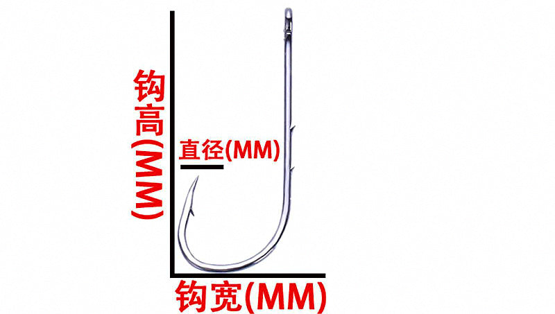 Double Barb Long Shank Bait Hooks, 50 Pack – product photo