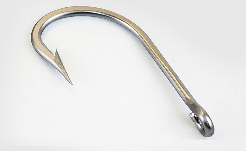 Stainless Steel Saltwater Hooks, Barbed, Sizes 5/0–20/0 – product photo