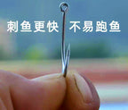 Stainless Steel Fishing Hooks, Eyed or Flat End, 50 or 500 Pack – product photo