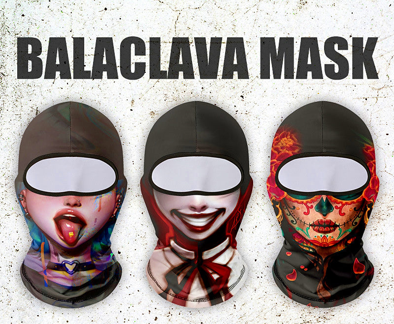 Novelty Face Cover Sun Mask, Ice Silk, One Size – product photo