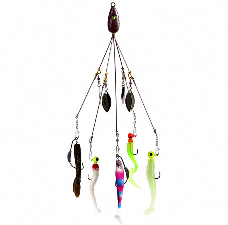 Alabama Rig Kit with Soft Baits, 21.5 cm (8.5 in), 18 g (0.6 oz)