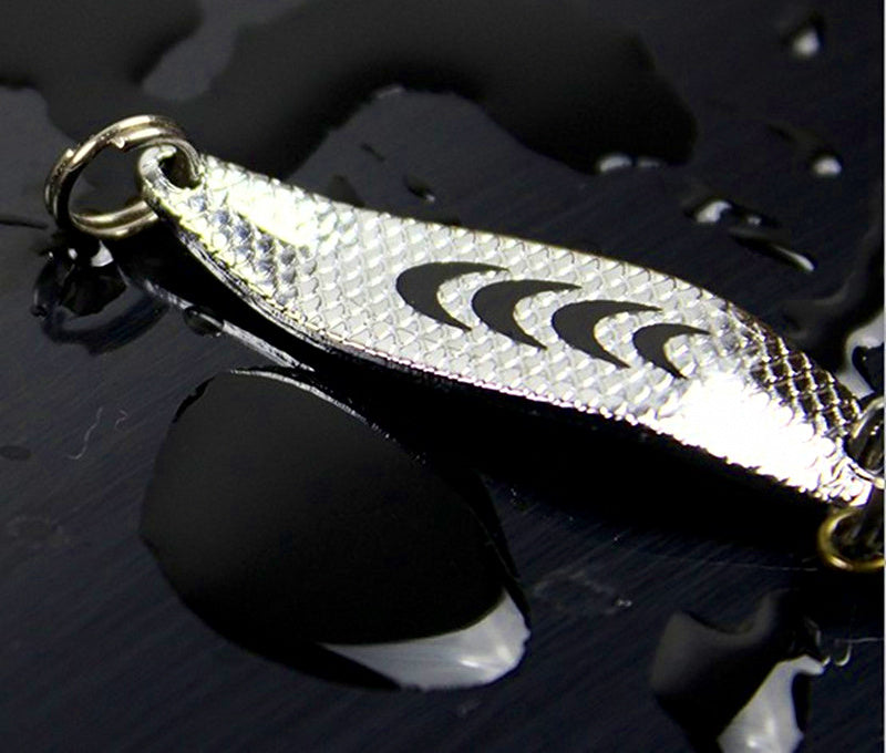 Spinner Spoon Lure Set, 6 Pieces with Treble Hooks – product photo