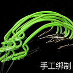 Glow Crank Hooks, 1.5 m (4.9 ft) Line, 10-Pack, 2/0–5/0