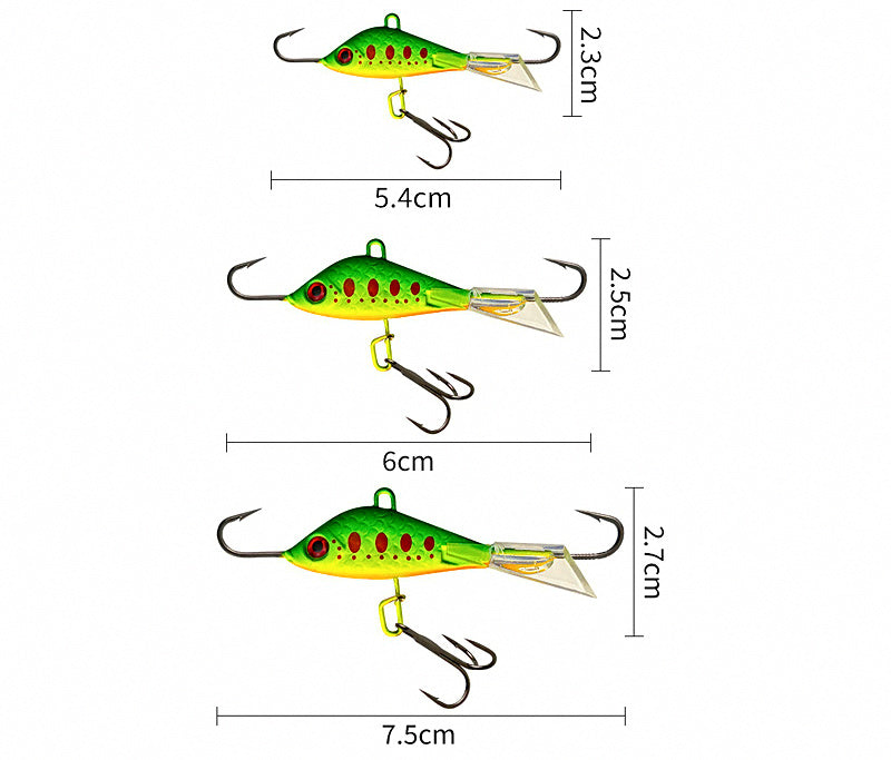 Ice Fishing Balance Jig with Eyes, 7–15 g (0.25–0.53 oz) – product photo