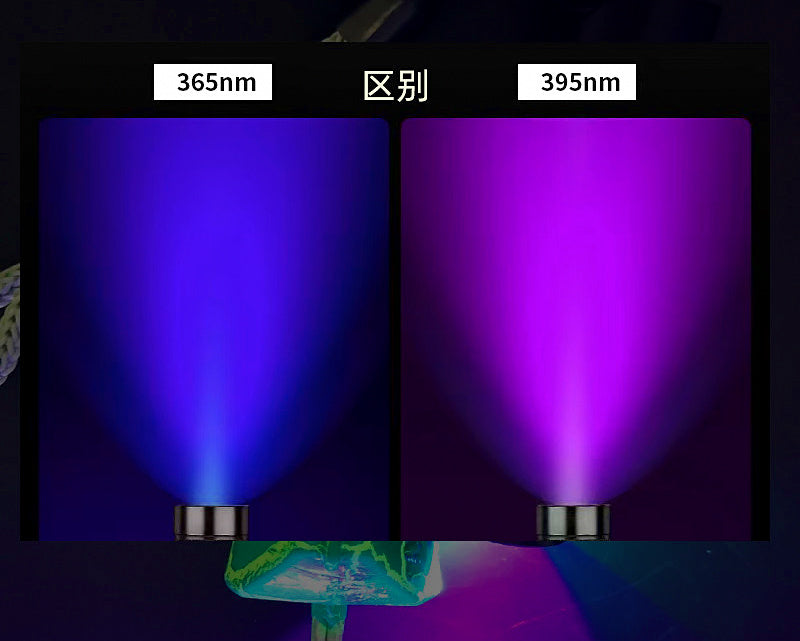 395nm UV Flashlight for Charging Glow Jigs & Squid Jigs – product photo
