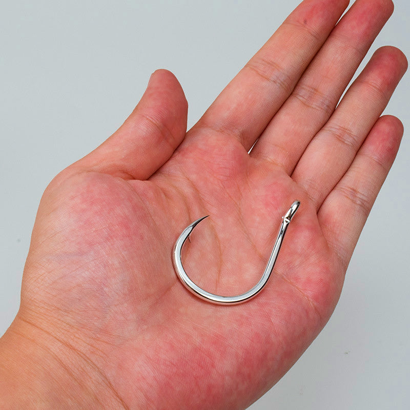 Saltwater Barbed Single Hooks with Ring Eye, Sizes 1/0–11/0 – product photo