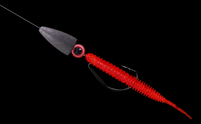 Screw Tail Soft Worm Texas Rig Kit, 6 cm & 11 cm – product photo