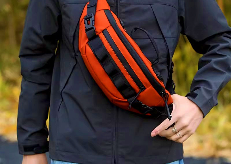 Waterproof Fishing Tackle Bag, Crossbody Sling, 38×16×9 cm – product photo