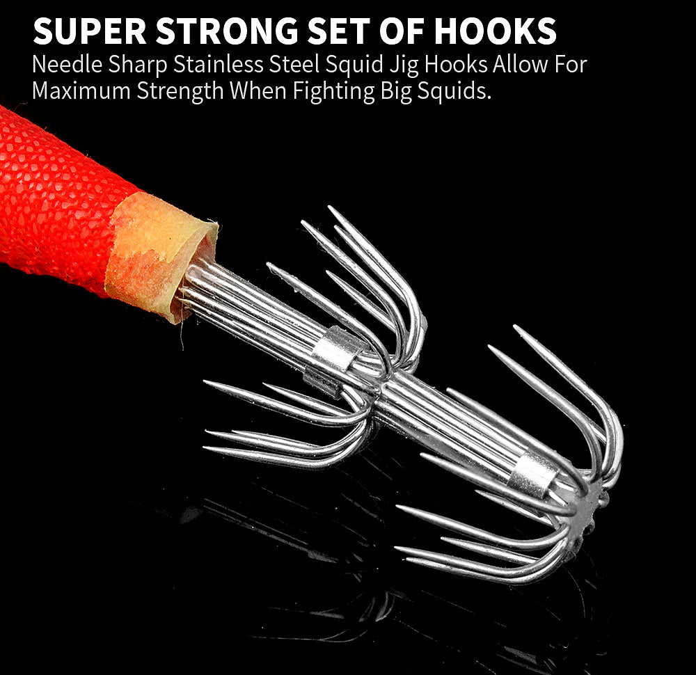 Wood Shrimp Squid Jig, 14.5 cm (5.7 in) 21 g (0.74 oz) – product photo