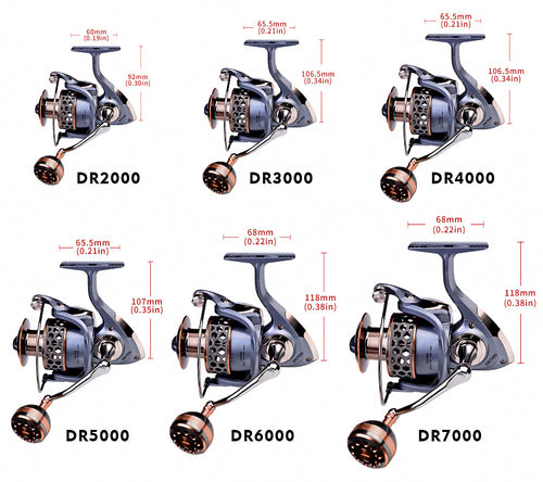 Aluminum Alloy Spinning Reel, Metal Spool, 2000-7000 – product photo