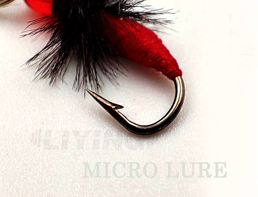 Spangle Mosquito Fly Lure 5-Pack, Hook Sizes #12–#18 – product photo