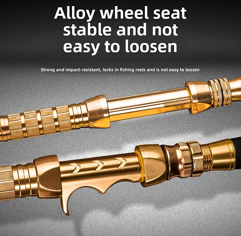 Solid Boat Rod, 1.5–2.1 m (4.9–6.9 ft), Metal Reel Seat – product photo