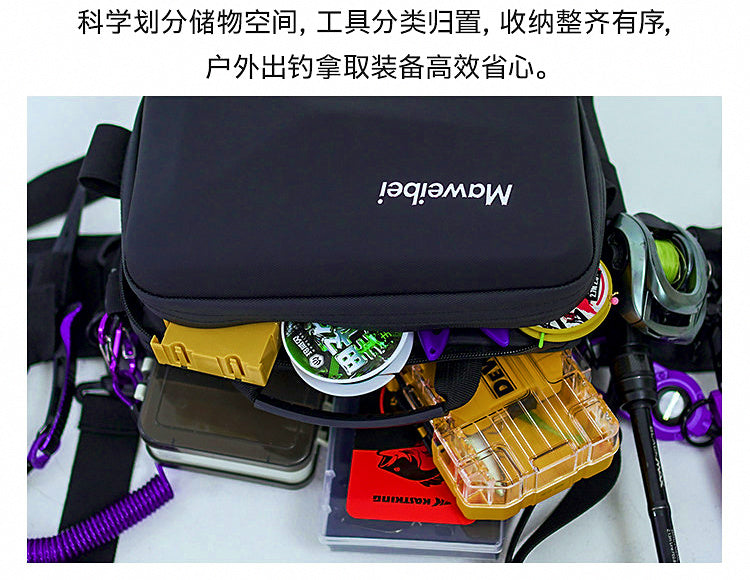 Multifunctional Lure Bag, Waist / Crossbody Fishing Bag – product photo