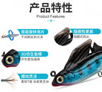 Lead Head Paddle Tail Soft Swimbait, 8 cm, 13 g (0.46 oz) – product photo