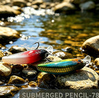 Micro Slow-Sinking Minnow Lure, 2.6 g (0.09 oz)
