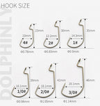 Wide Belly Soft Bait Worm Hooks, 10-Pack, Sizes 4–2/0 – product photo